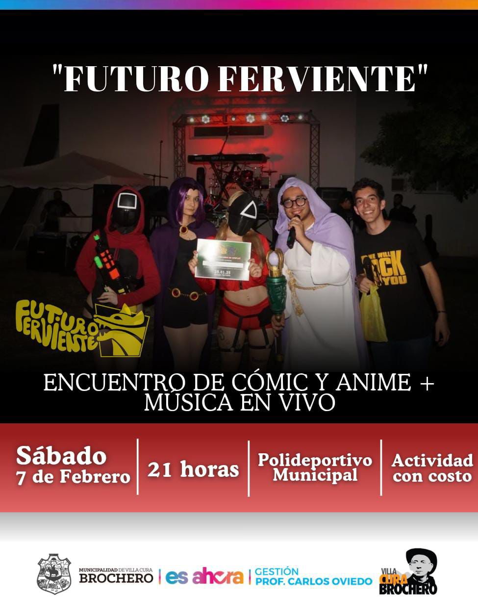 Encuentro de Cómic y Anime + Música en Vivo en V. Cura Brochero