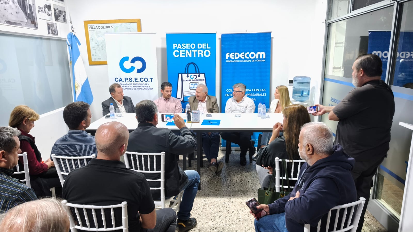 La CAPSECOT recibió a autoridades provinciales y de FEDECOM en una conferencia con anuncios para el sector