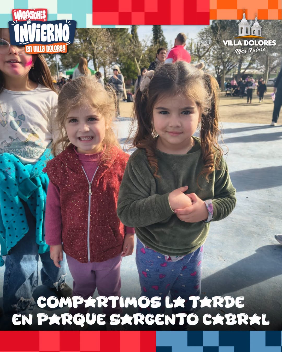Villa Dolores vivió una tarde de juegos y diversión en el Parque Sargento Cabral